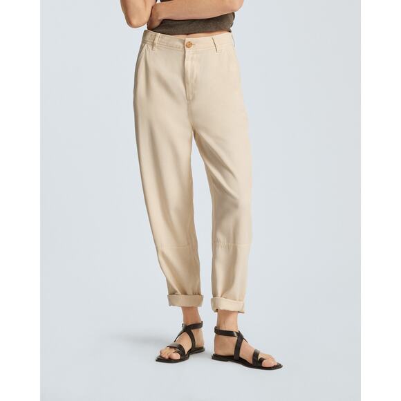 Everlane Pants - Everlane The Relaxed Chino in Buttersoft Barrel Pant in Parchment 10